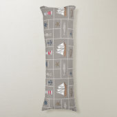 テーマ航海のイラストレーション ボディピロー (正面縦)