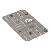 テーマ航海のイラストレーション マグネット (右側)