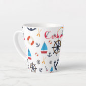 テーマ航海のサンダー_コーブ カフェラテマグ (左アングル)