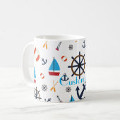 テーマ航海のサンダー_コーブ コーヒーマグカップ (正面左)