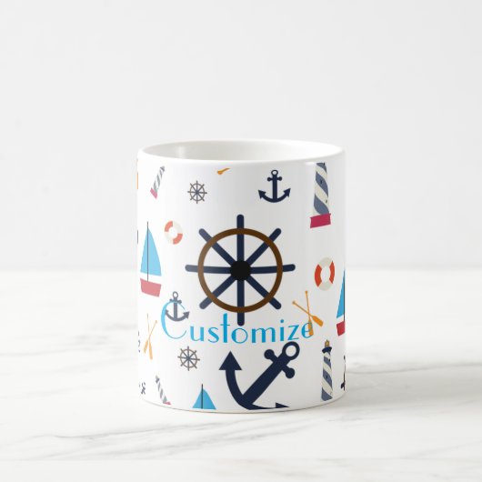 テーマ航海のサンダー_コーブ コーヒーマグカップ (中央)