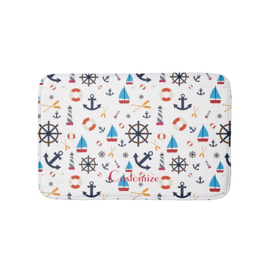 テーマ航海のサンダー_コーブ バスマット (正面)