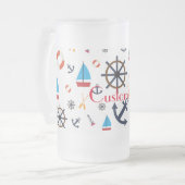 テーマ航海のサンダー_コーブ フロストグラスビールジョッキ (正面左)