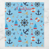 テーマ航海のサンダー_コーブ ワインラベル (シングルラベル)