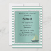 テーマ航海のセージグリーンバースデーパーティー 招待状 (裏面)