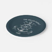 テーマ航海のデザインと海風景 ペーパープレート (アングル)