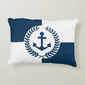 テーマ航海のデザイン アクセントクッション (裏面)