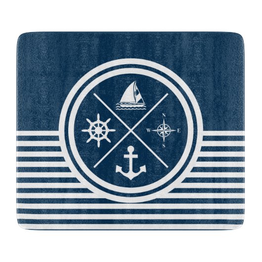 テーマ航海のデザイン カッティングボード (正面)