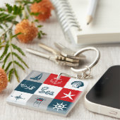 テーマ航海のデザイン キーホルダー (正面右)