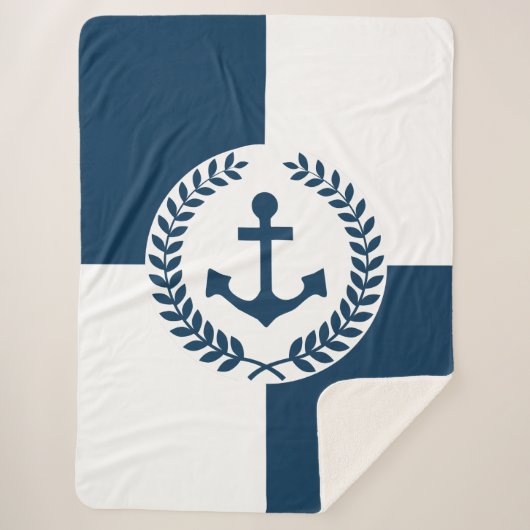 テーマ航海のデザイン シェルパブランケット (正面)