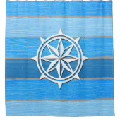 テーマ航海のデザイン シャワーカーテン (正面)