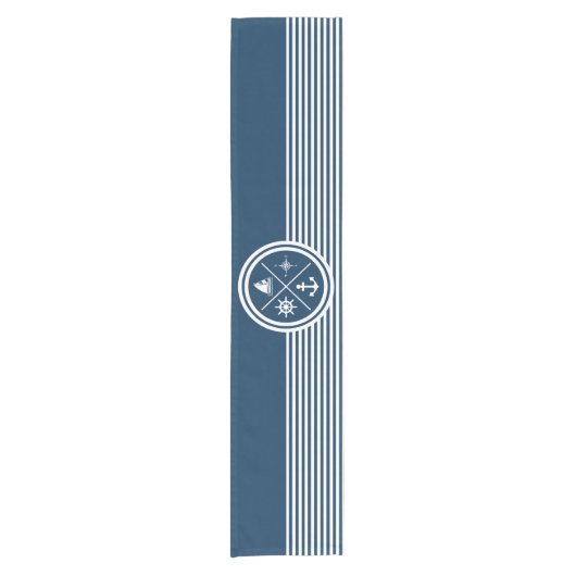 テーマ航海のデザイン ショートテーブルランナー (正面)