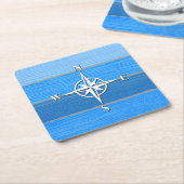 テーマ航海のデザイン スクエアペーパーコースター (アングル)