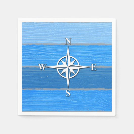 テーマ航海のデザイン スタンダードカクテルナプキン (正面)