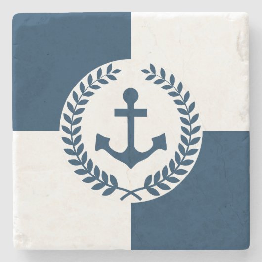 テーマ航海のデザイン ストーンコースター (正面)