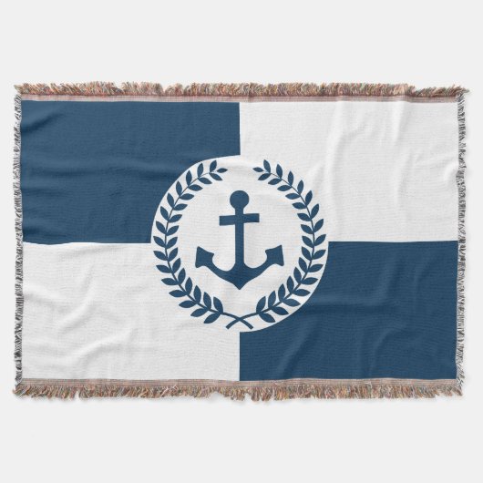 テーマ航海のデザイン スローブランケット (正面)