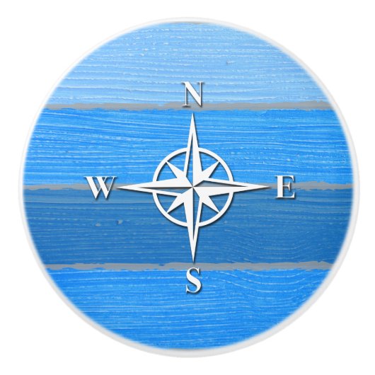 テーマ航海のデザイン セラミックノブ (正面)