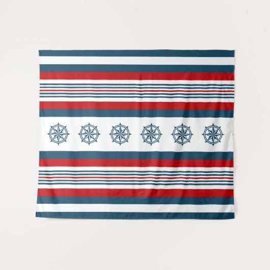 テーマ航海のデザイン タペストリー (正面(横))