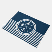 テーマ航海のデザイン ドアマット (アングル)