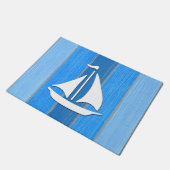 テーマ航海のデザイン ドアマット (アングル)