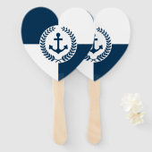 テーマ航海のデザイン ハンドファン (正面&裏面)