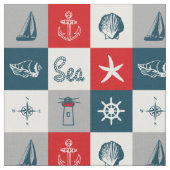 テーマ航海のデザイン ファブリック (クローズアップ)