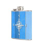 テーマ航海のデザイン フラスク (左)