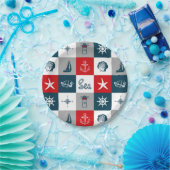 テーマ航海のデザイン ペーパープレート (パーティー)