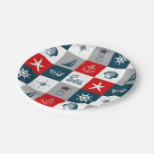 テーマ航海のデザイン ペーパープレート (アングル)