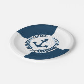 テーマ航海のデザイン ペーパープレート (アングル)