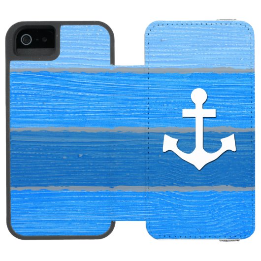 テーマ航海のデザイン INCIPIO iPhoneウォレットケース (フォリオ Open)