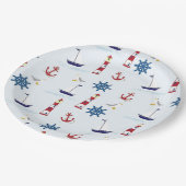 テーマ航海のパーティー紙プレート ペーパープレート (アングル)