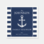 テーマ航海のファミリー懇親会いかり スタンダードカクテルナプキン (正面)