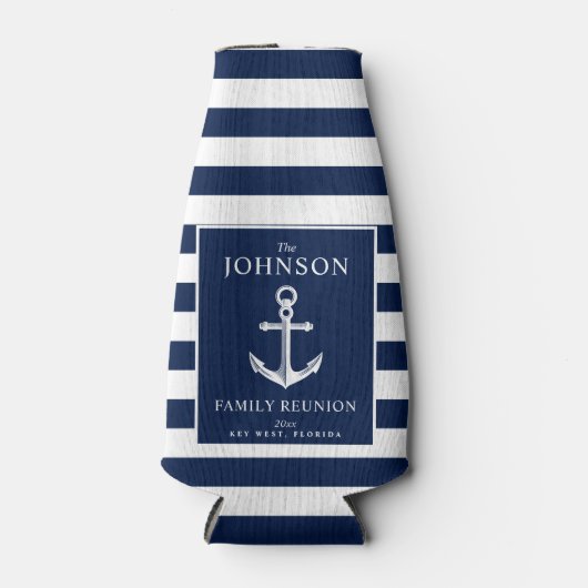 テーマ航海のファミリ懇親会いかりカスタマイズ ボトルクーラー (正面)