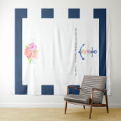 テーマ航海のブライダルシャワーフォトブース タペストリー (インサイチュ(横))