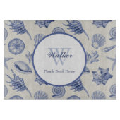 テーマ航海のブルーシーシェルカスタム切削ボード カッティングボード (正面)