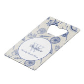 テーマ航海のブルーシーシェルカスタム クレジットカード栓抜き (正面アングル)