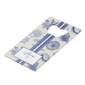 テーマ航海のブルーシーシェルカスタム クレジットカード栓抜き (正面アングル)