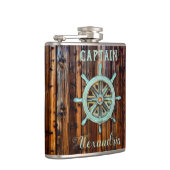 テーマ航海のブロンズのキャプテンホイール小 フラスク (右)
