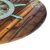 テーマ航海のブロンズのキャプテンホイール カッティングボード (角)