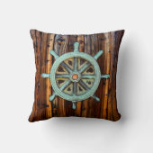 テーマ航海のブロンズのキャプテンホイール クッション (裏面)