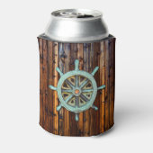 テーマ航海のブロンズのキャプテンホイール 缶クーラー (缶裏面)