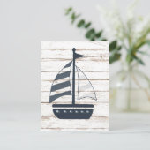 テーマ航海の付きボート2 ポストカード (スタンド正面)