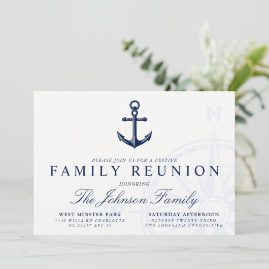 テーマ航海の |ヴィンテージいかりファミリ懇親会 招待状 (スタンド正面)