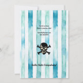 テーマ航海のStagバチュラーパーティ招待状 招待状 (裏面)