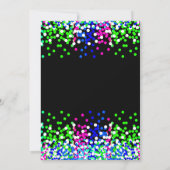 テーマ誕生日パーティーの招待 招待状 (裏面)