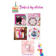 テーマ誕生日紙プレート