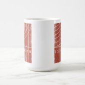 テーマ走のトラックスポーツコーヒーマグ コーヒーマグカップ (中央)