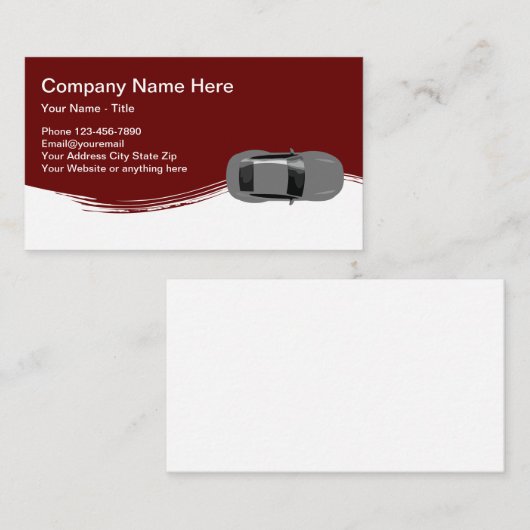 テーマ車の別名刺 名刺 (正面/裏面)