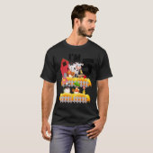 テーマ農園動物5誕生日私は5歳の点灯 Tシャツ (正面フル)